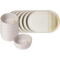 BRUNCH-SET Trio Creme 12-tlg. - Creme, Keramik (2/2/2cm) - Ritzenhoff Breker
