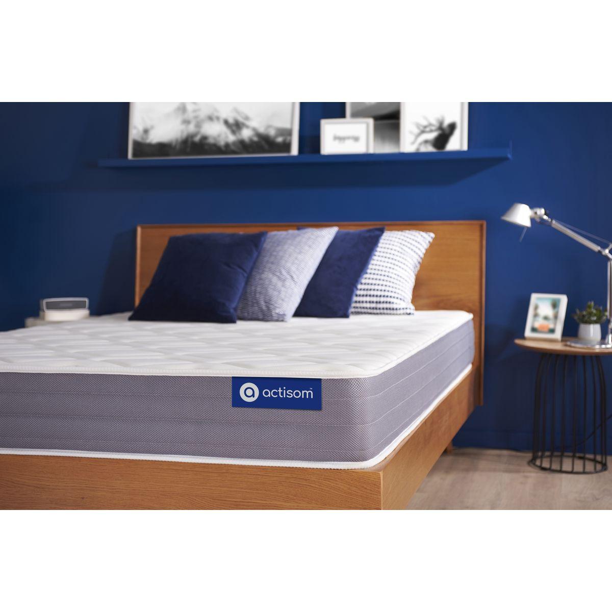 MATRATZE Actiflex dream Taschenfederkern und Memory-Schaum 80 x 200 cm h1 - Weiß, Textil (80/200cm) - ACTISOM