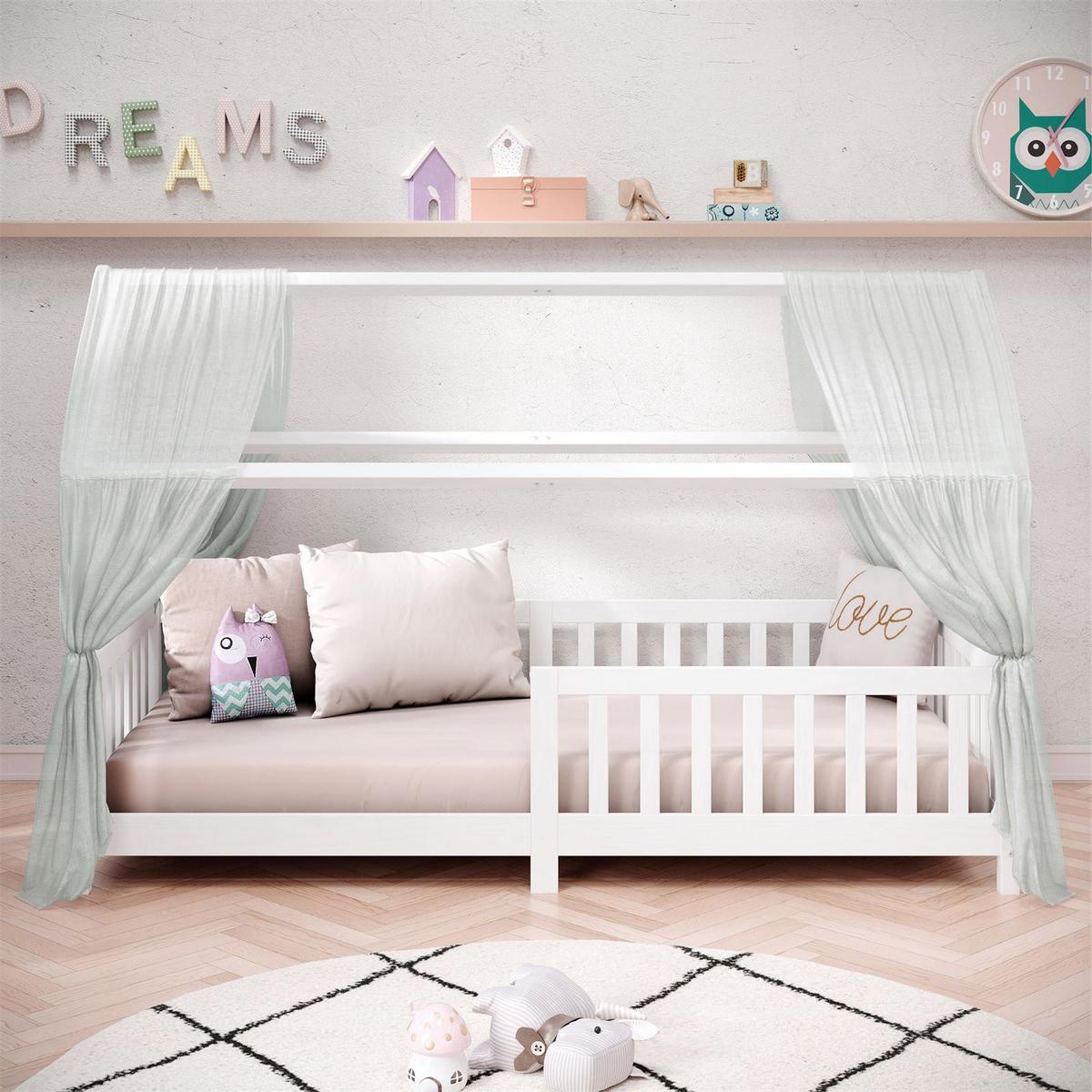 HAUSBETT NINA 90x200 cm weiß - Weiß, Holz (96/135/206cm) - IDIMEX