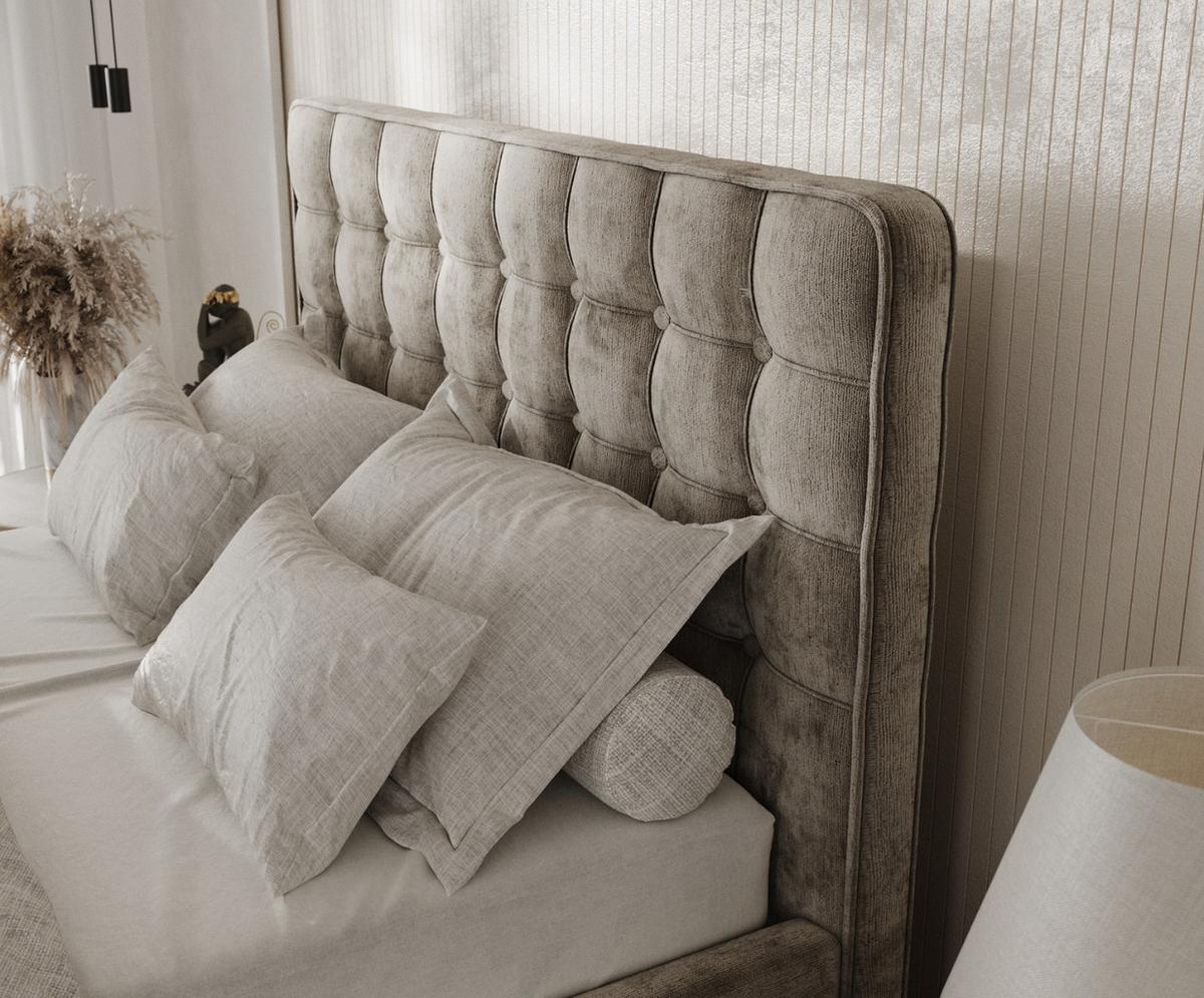 POLSTERBETT Paloma 160/200 cm Beige im Lotta Stoff - Beige/Naturfarben, Holz/Holzwerkstoff (160/200cm) - AltaBeds