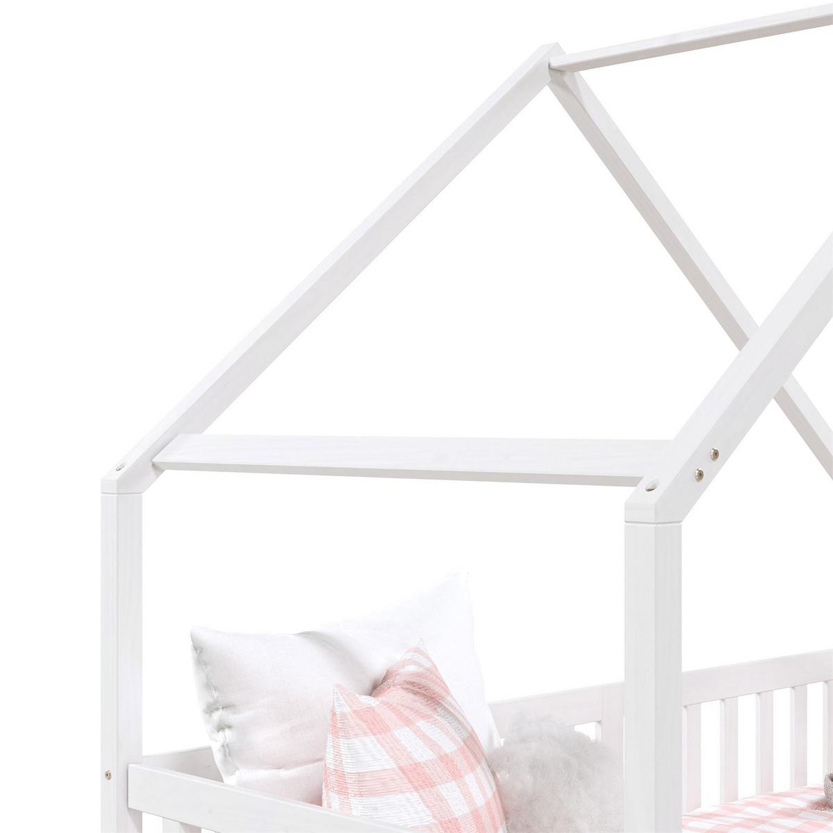 HAUSBETT ALVA 90X200 CM - Weiß, Holz (96/168/206cm) - IDIMEX