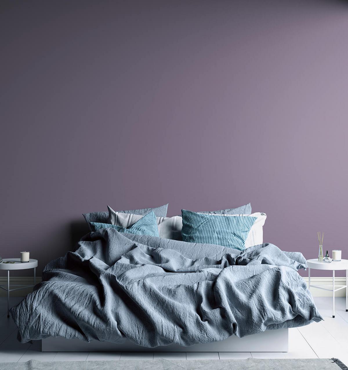 VLIESTAPETE Lila 53/1005 cm - Lila, Textil (53/1cm) - KUNSTLOFT