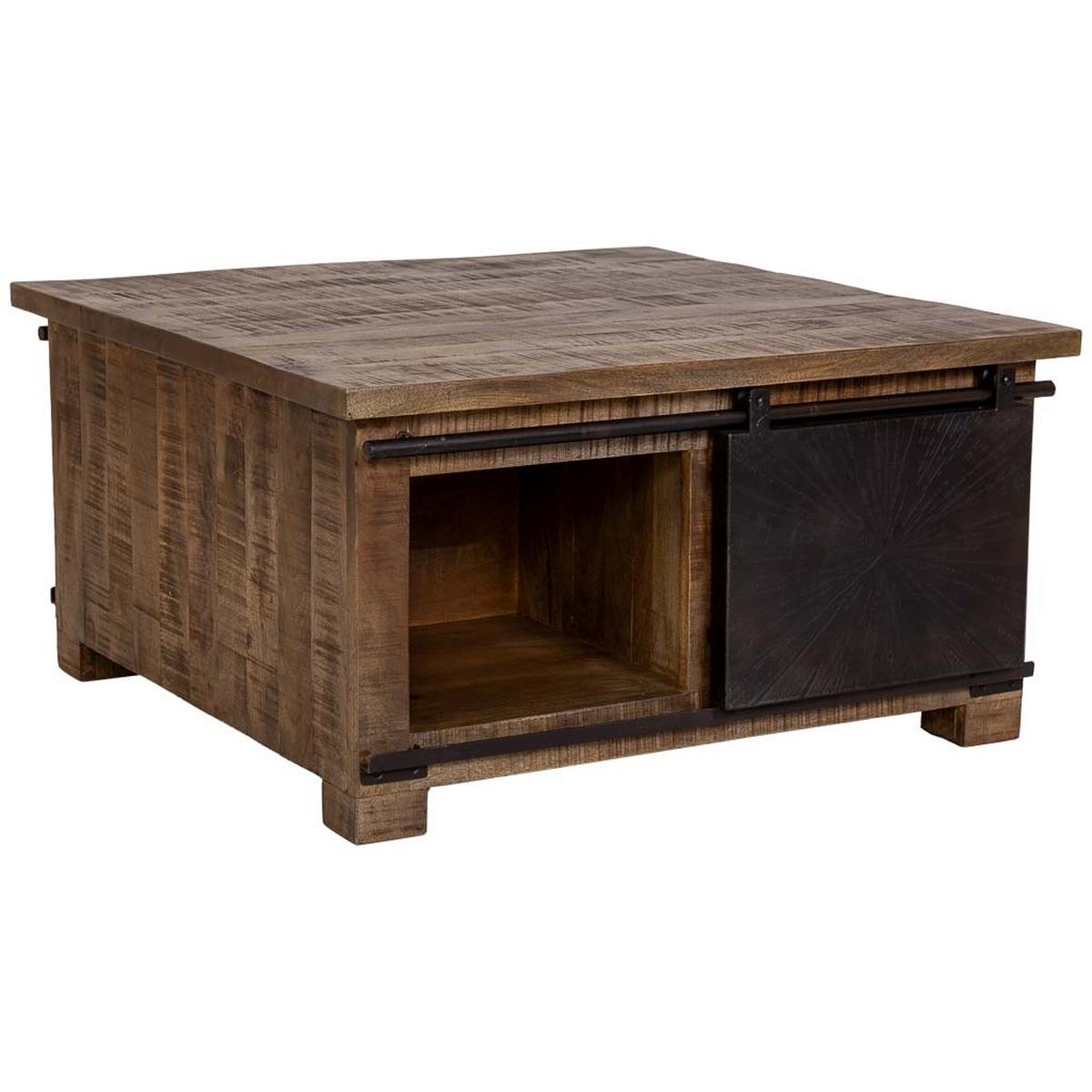 COUCHTISCH aus holz 90x90x46cm - Braun, Holz (90/90/46cm) - Wanderlust