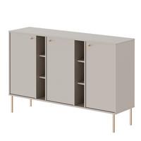KOMMODE FLOW 157/41/95 cm, Sandbeige - Beige, Holzwerkstoff/Metall (157.7/95/40.8cm) - Idohome