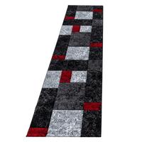 KURZFLORTEPPICH LATEMAR, kariert, Rot, 80 x 300 cm - Rot, Textil (80/300cm) - KADIMA DESIGN