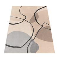 KURZFLORTEPPICH, abstrakt, Florhöhe 12 mm, Creme, 200 x 290 cm - Beige, Textil (290/200cm) - KADIMA DESIGN