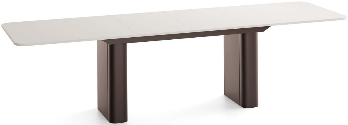 ESSTISCH Riven rechteckig ausziehbar verlängerbar mit Butterfly-Auszug, Kaschmir 180-276/90/76 cm - Kaschmir/Beige, Holzwerkstoff/Metall (90/276/76cm) - WFL GROUP