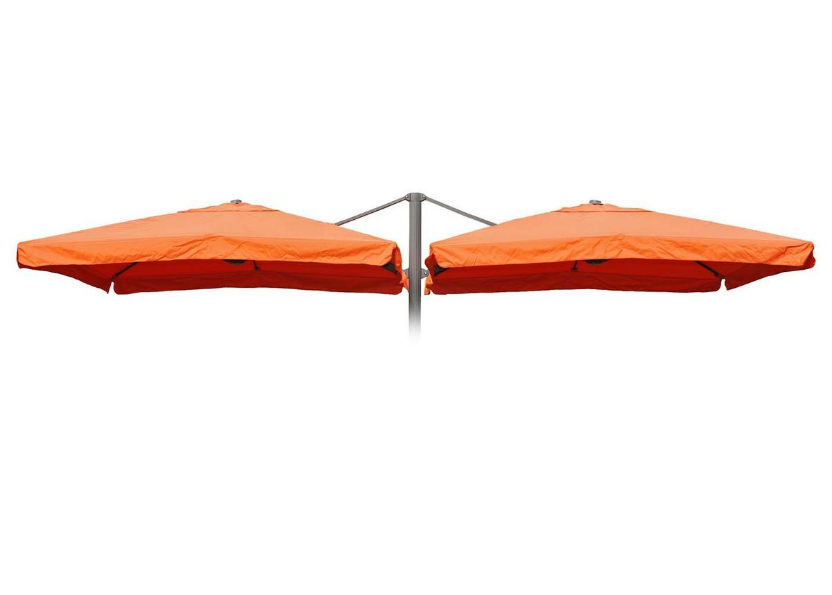 ERSATZ-BEZUG FÜR DOPPEL-AMPELSCHIRM Orange - Orange, Textil (303/303cm) - MCW
