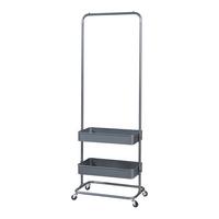 GARDEROBENSTÄNDER Kumad - Dunkelgrau, Metall (58/174.5/36cm) - [en.casa]