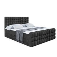 BOXBETT VIONE-Z - 180 x 200 - H3 - Schwarz - Schwarz, Holzwerkstoff (180/200cm) - ALTDECOR