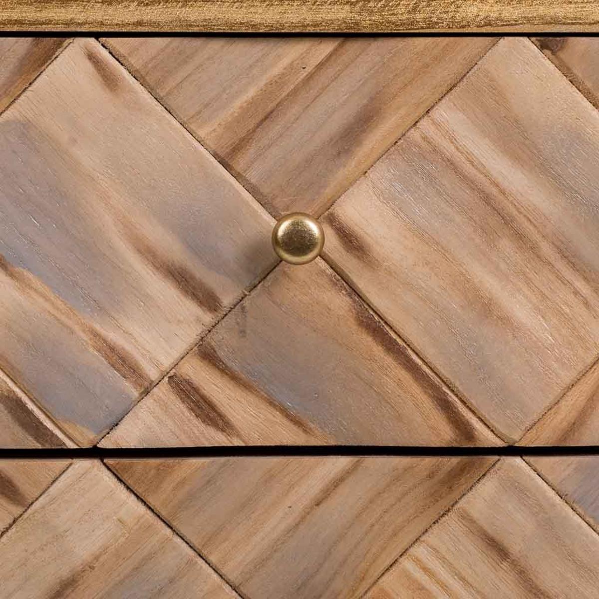 KOMMODE aus Holz 73x36x65 cm - Braun, Holz (73/65/36cm) - Wanderlust