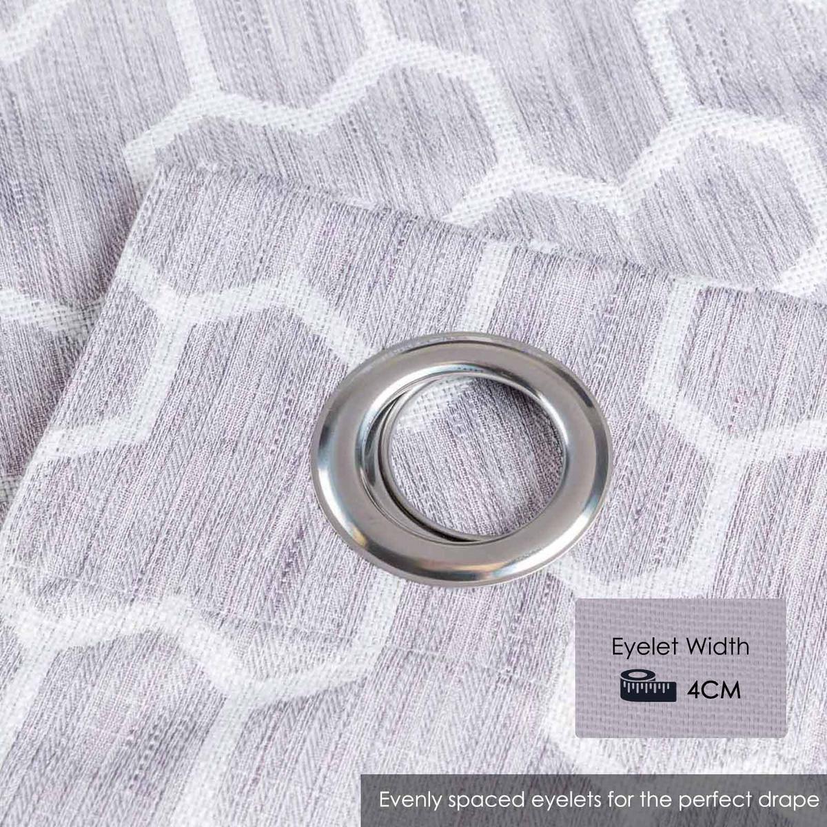 VERDUNKELUNGSVORHÄNGE geometrisch mit Thermo-Funktion, Ösen 167/182 cm - Flieder, Textil (167/182cm) - Homescapes