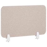 SCHREIBTISCHTRENNWAND 80 x 40 cm Beige Wally - Beige, Textil (80/40/2cm) - Beliani