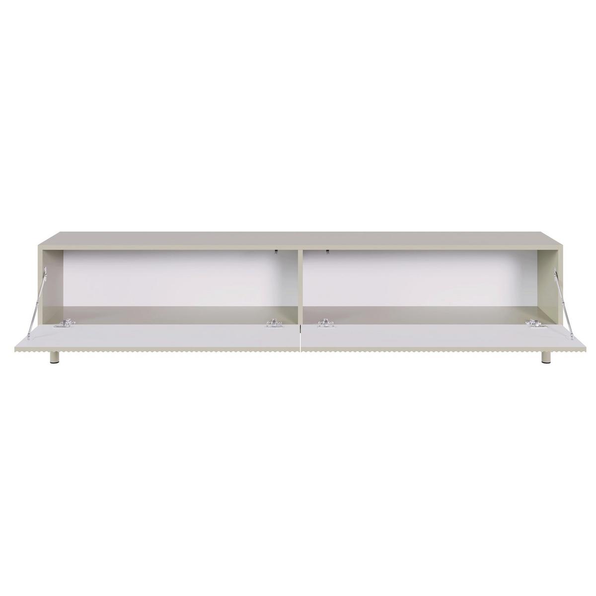 TV-LOWBOARD Veldio New Greige 175/46/32 cm - Taupe, Holzwerkstoff/Metall (175.6/46.5/31.6cm) - Selsey