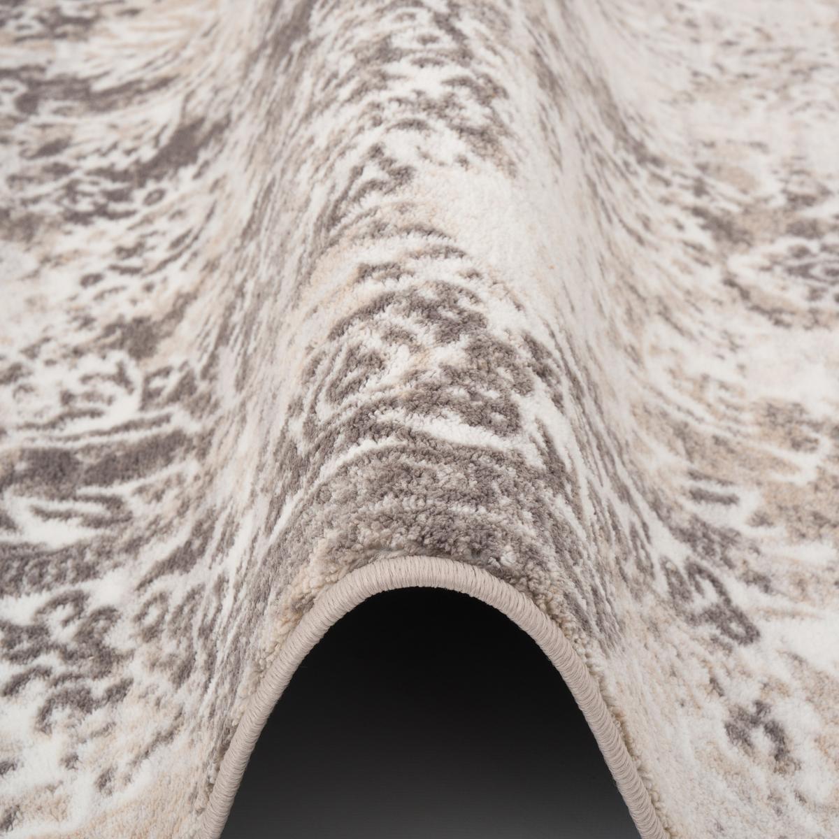 DESIGNER TEPPICH TAWIRA VINTAGE BORDÜRE - Beige/Grau, Textil (120/170cm) - Pergamon