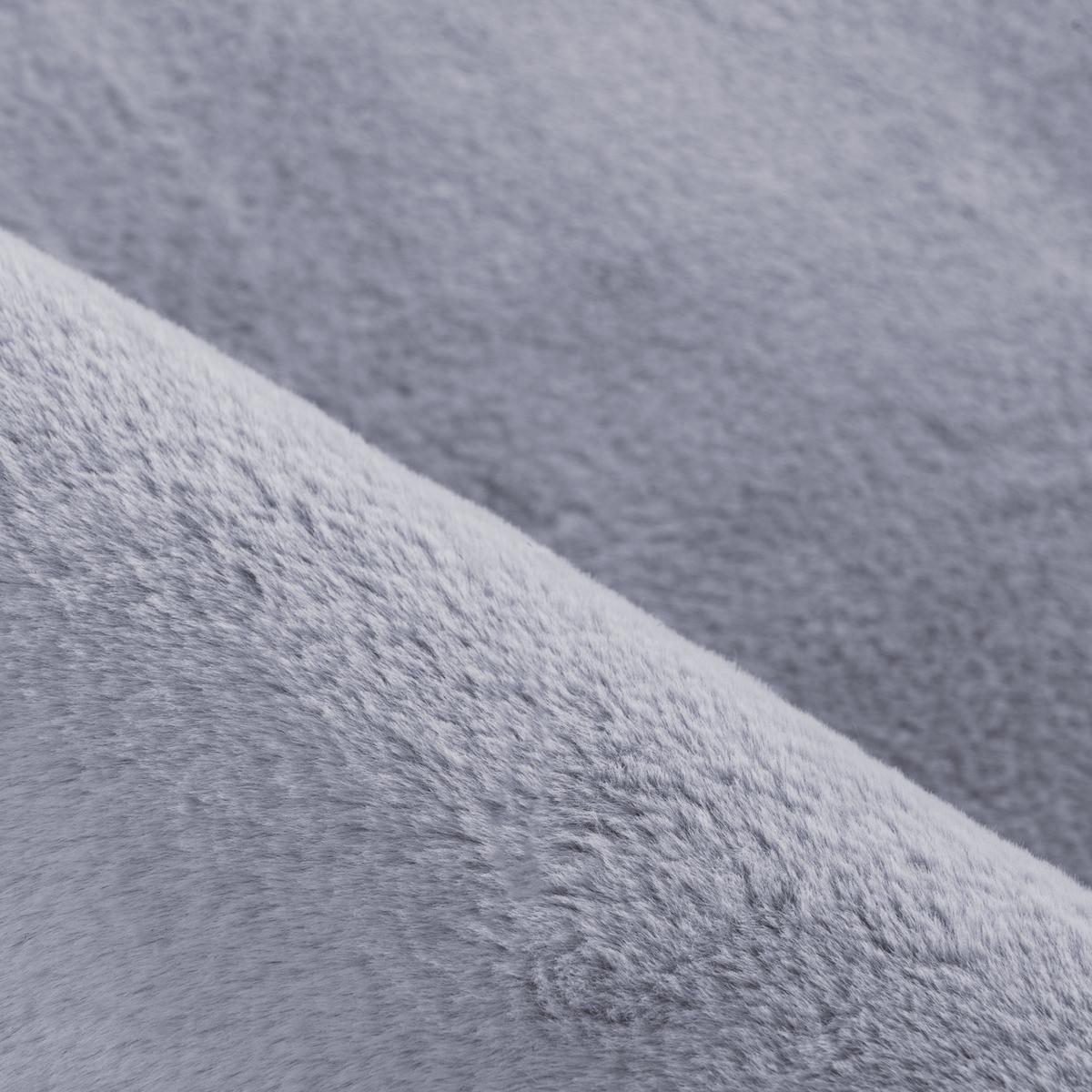KURZFLORTEPPICH Waschbar NECKAR, einfarbig, aus Polyester, Grau, 60 x 110 cm - Grau, Textil (110/60cm) - KADIMA DESIGN