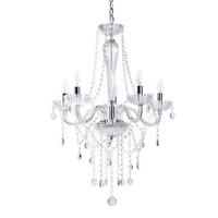 KRONLEUCHTER Locone 55/55/185 cm - Transparent, Metall (55/55/185cm) - Beliani