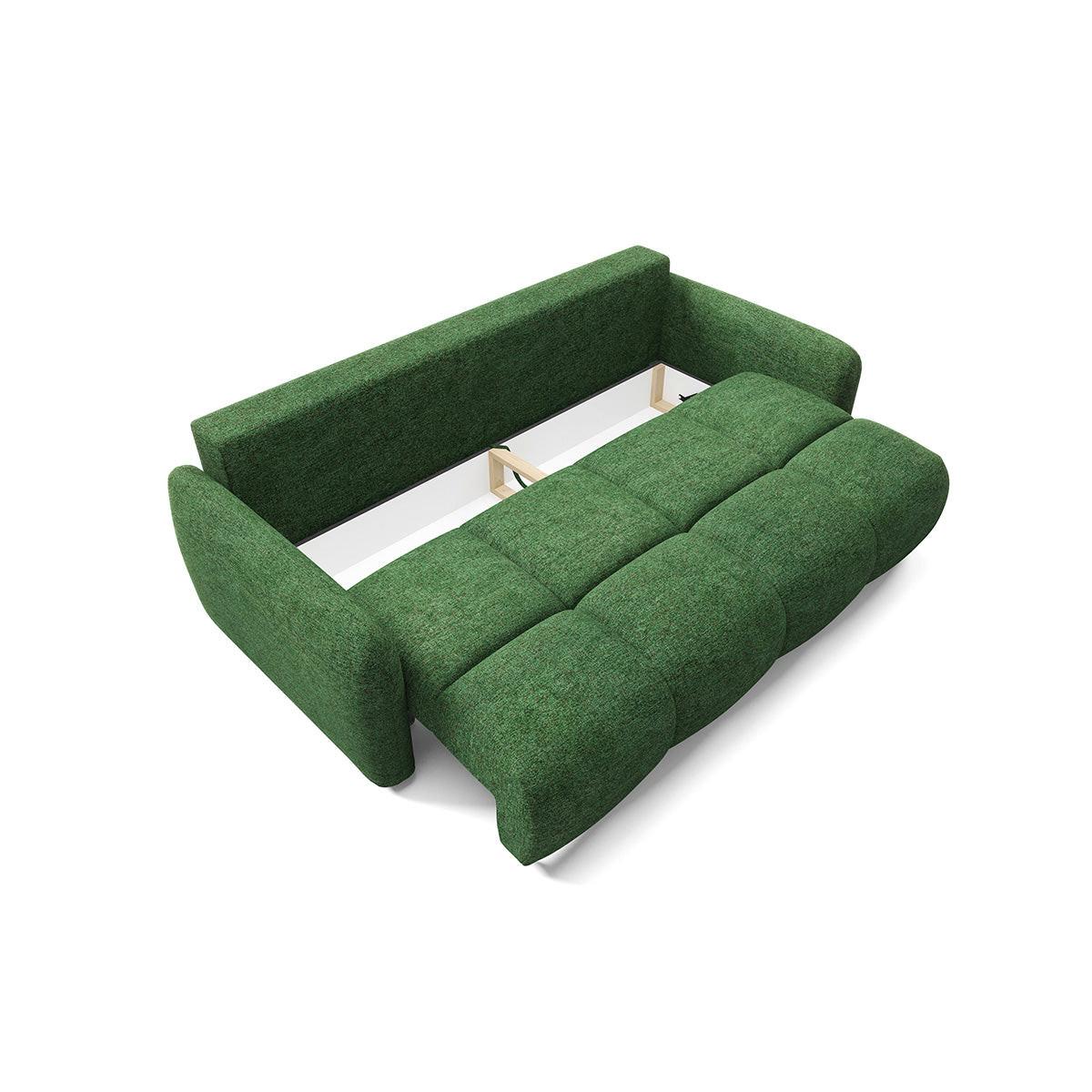 SOFA Vittoria 3 Sitzplätze Grün - Grün, Holz (236/95/121cm) - Petits-meubles