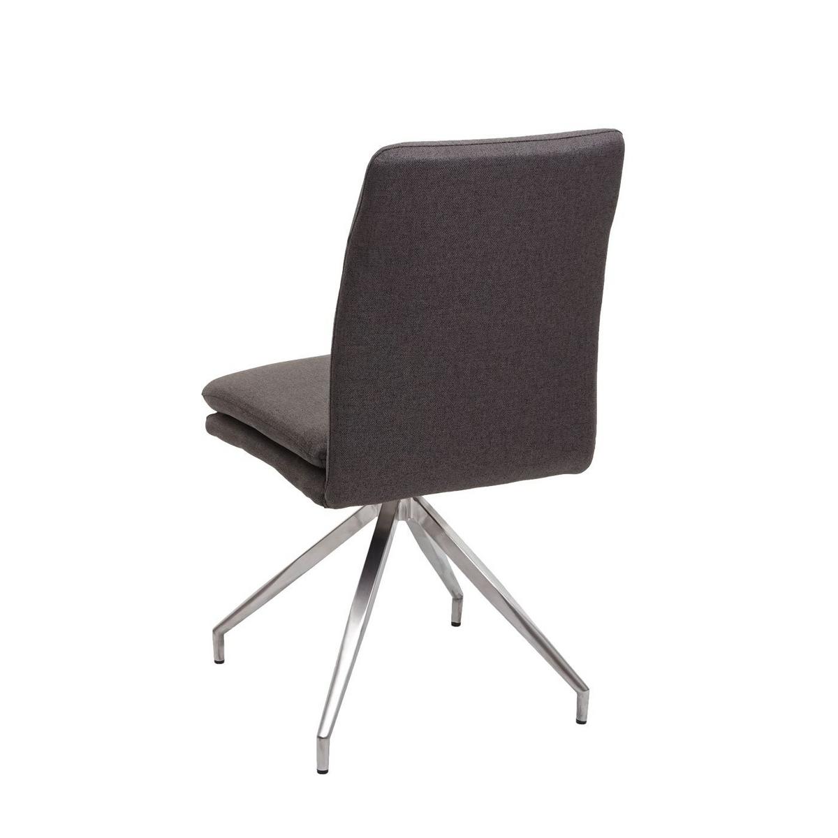 ESSZIMMERSTUHL Grau 2er-Set - Braun/Grau, Textil (47/90/60cm) - MCW