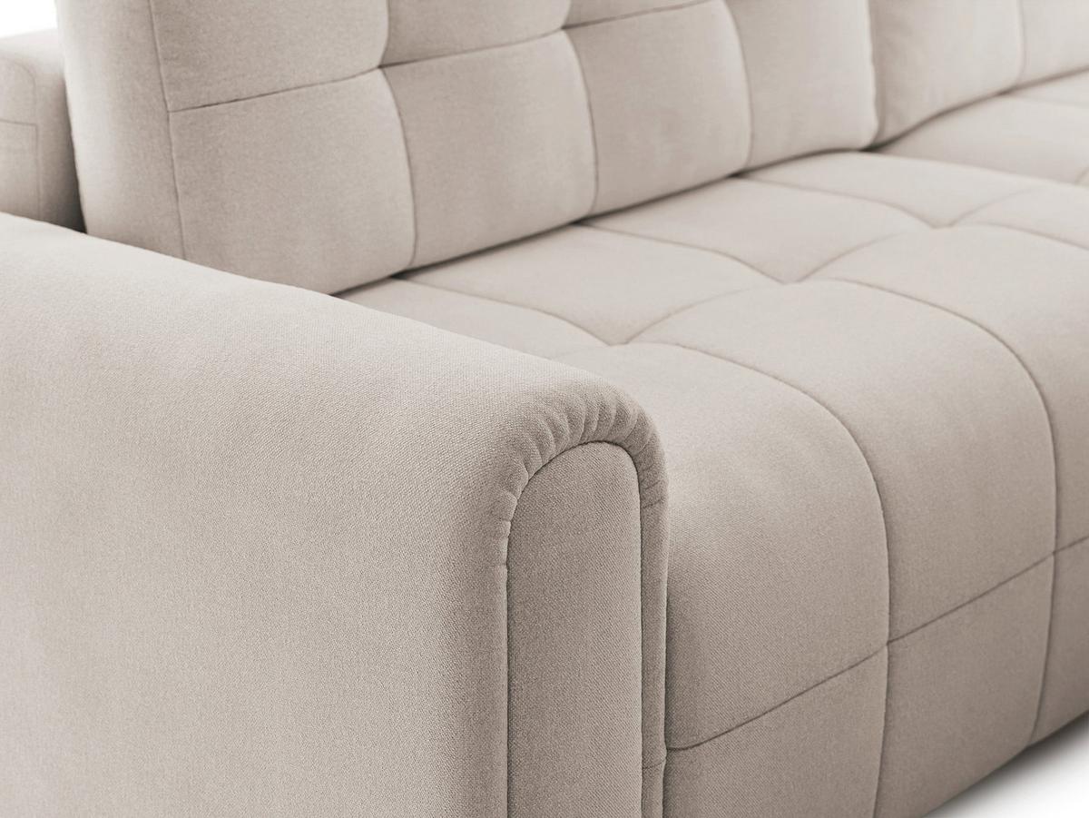 ECKSOFA Simolla Creme rechts - Creme/Schwarz, Kunststoff/Textil (180/268cm) - Selsey