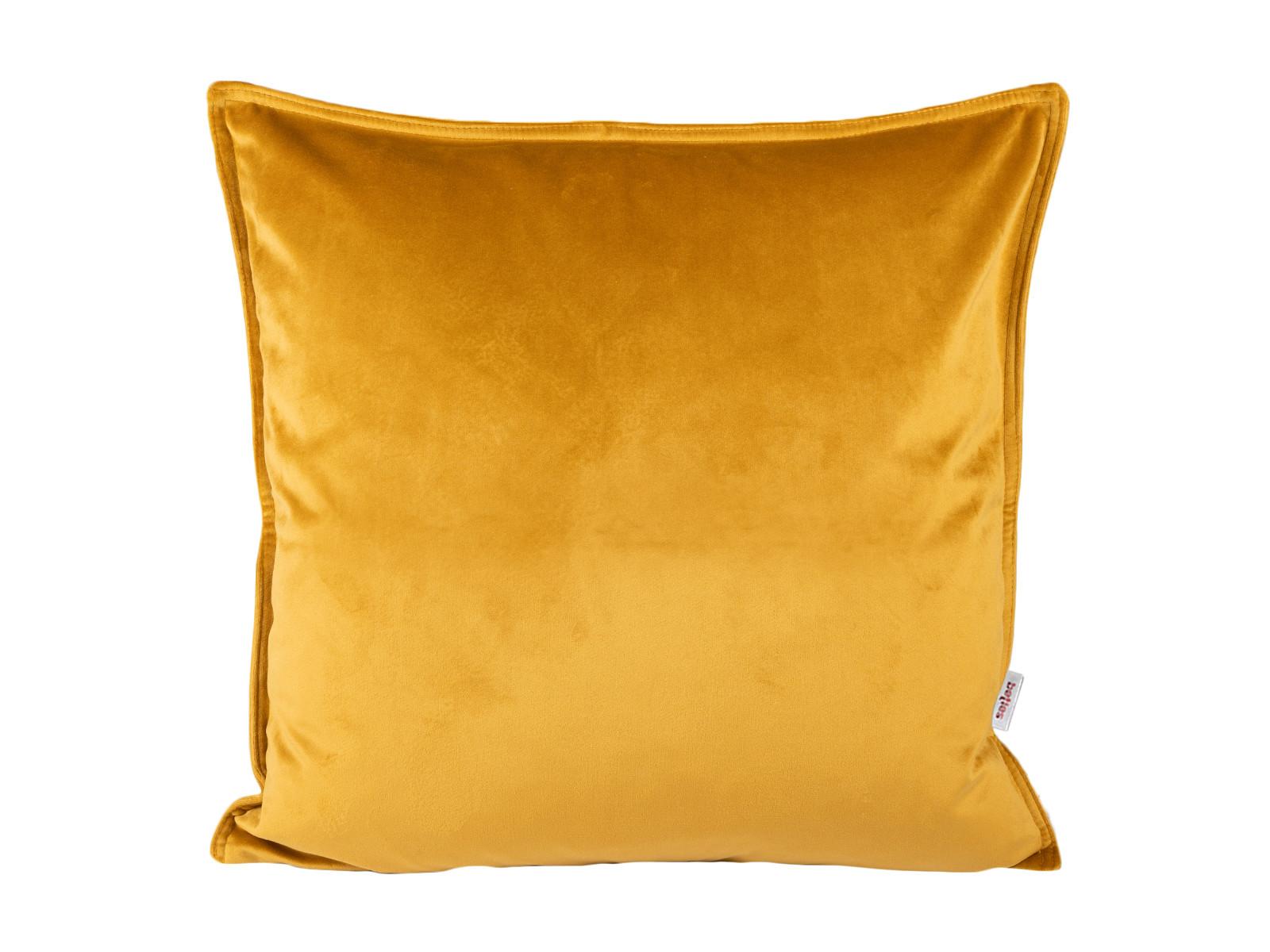 KISSENHÜLLE Samt&Sonders curry-senf 45/45 cm - Currygelb, Textil (45/45cm) - beties Heimtextil