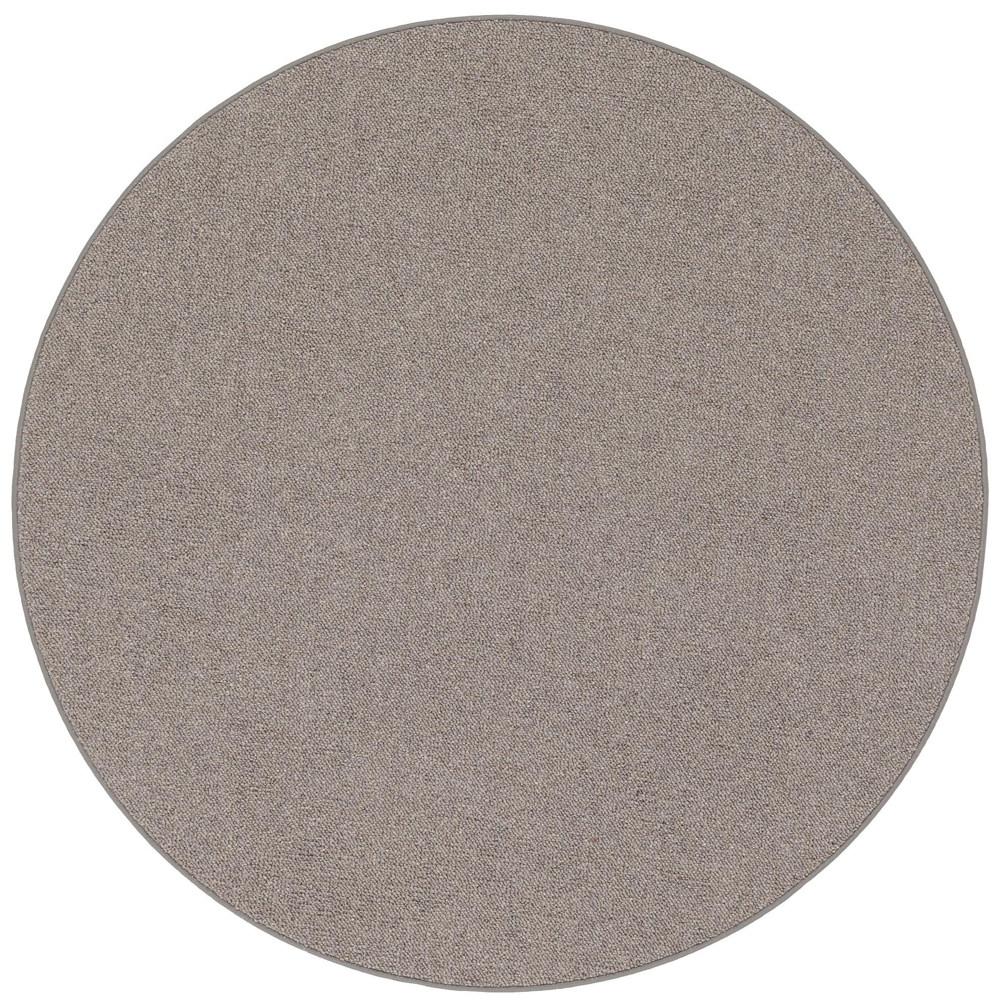 NATUR TEPPICH WOLLE BERBER RUND - Anthrazit, Textil (160/160cm) - Snapstyle