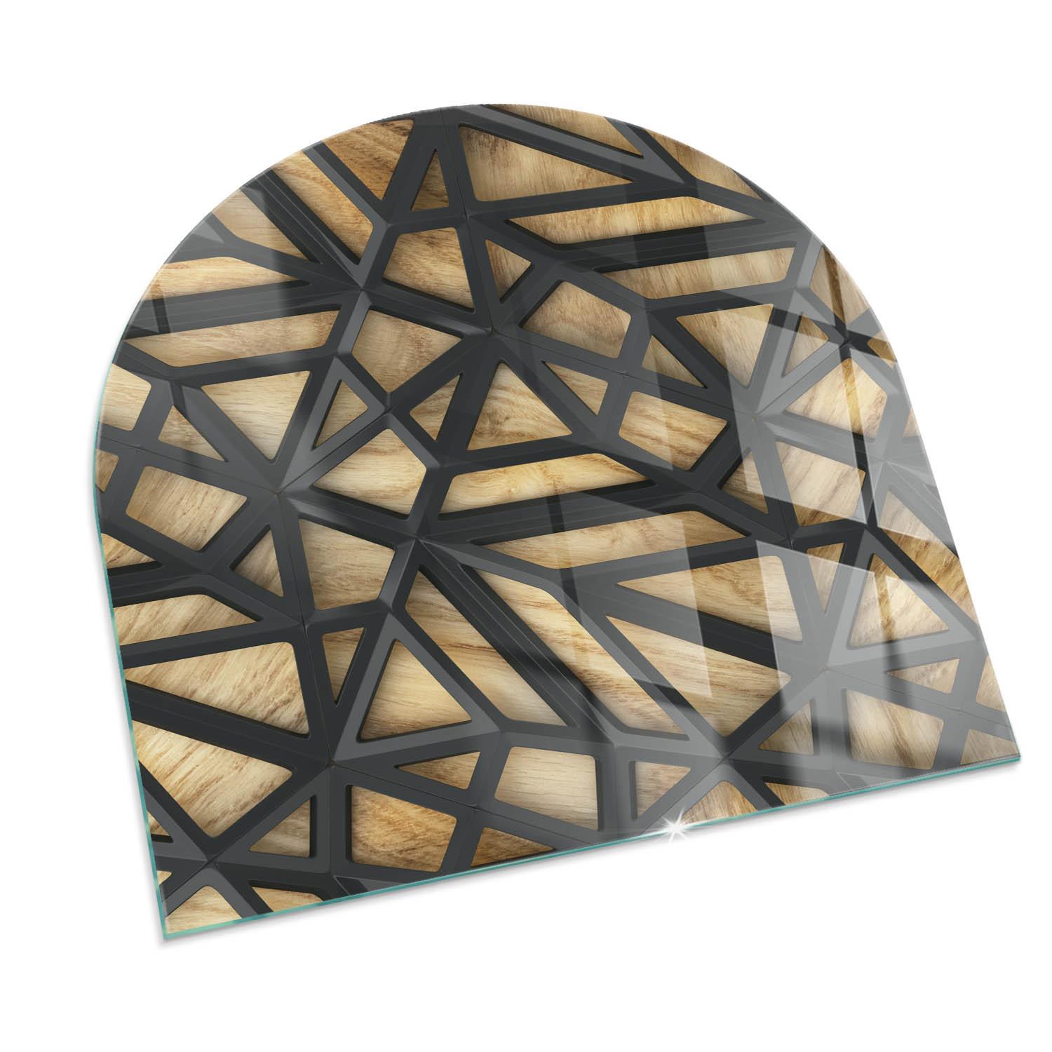 GLASPLATTE für Kamin 100x100 cm - Braun, Glas (100/100/0.4cm) - TULUP