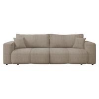 SCHLAFSOFA Furyn Boucle - Schwarz/Braun, Holzwerkstoff/Kunststoff (248/82/92cm) - MIRJAN24