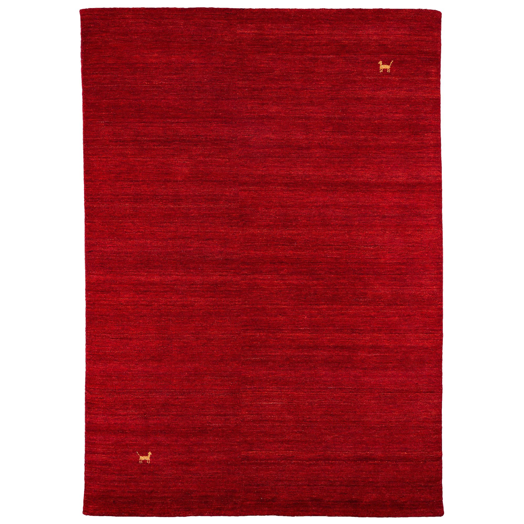 NATUR TEPPICH INDO NEPAL GABBEH SHIVA - Rot, Textil (70/300cm) - Pergamon