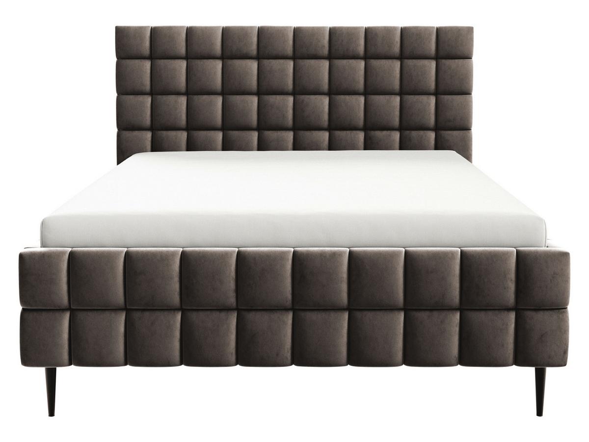 POLSTERBETT Ardea Leg - Schwarz/Braun, Holz/Textil (180/200cm) - MIRJAN24