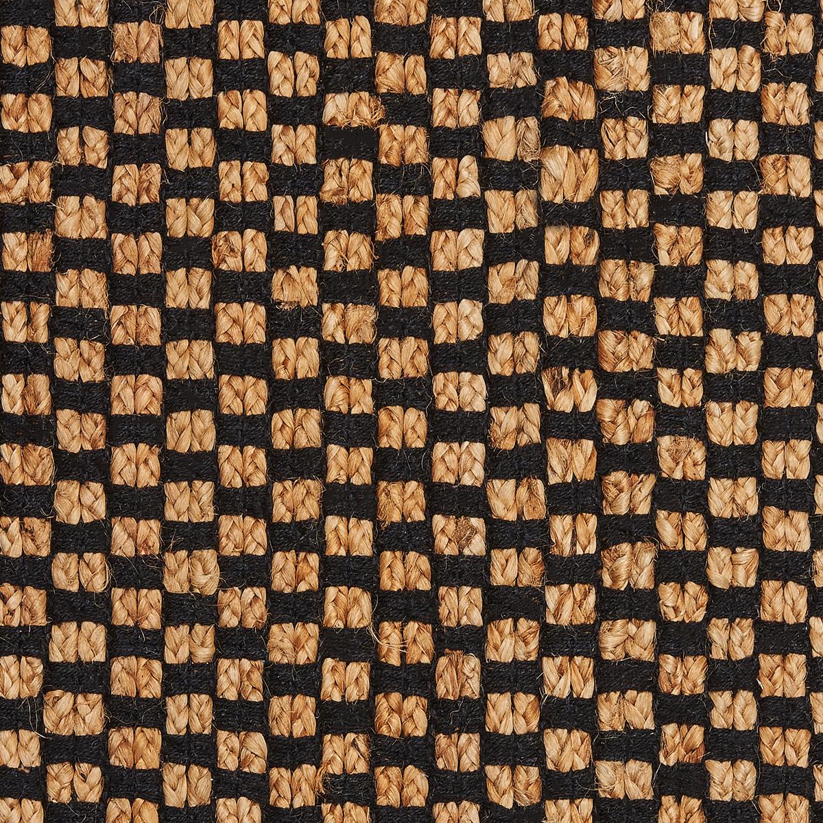 KURZFLOR-TEPPICH Schwarz 80/150 cm Gerce - Beige/Schwarz, Naturmaterialien (80/150cm) - Beliani