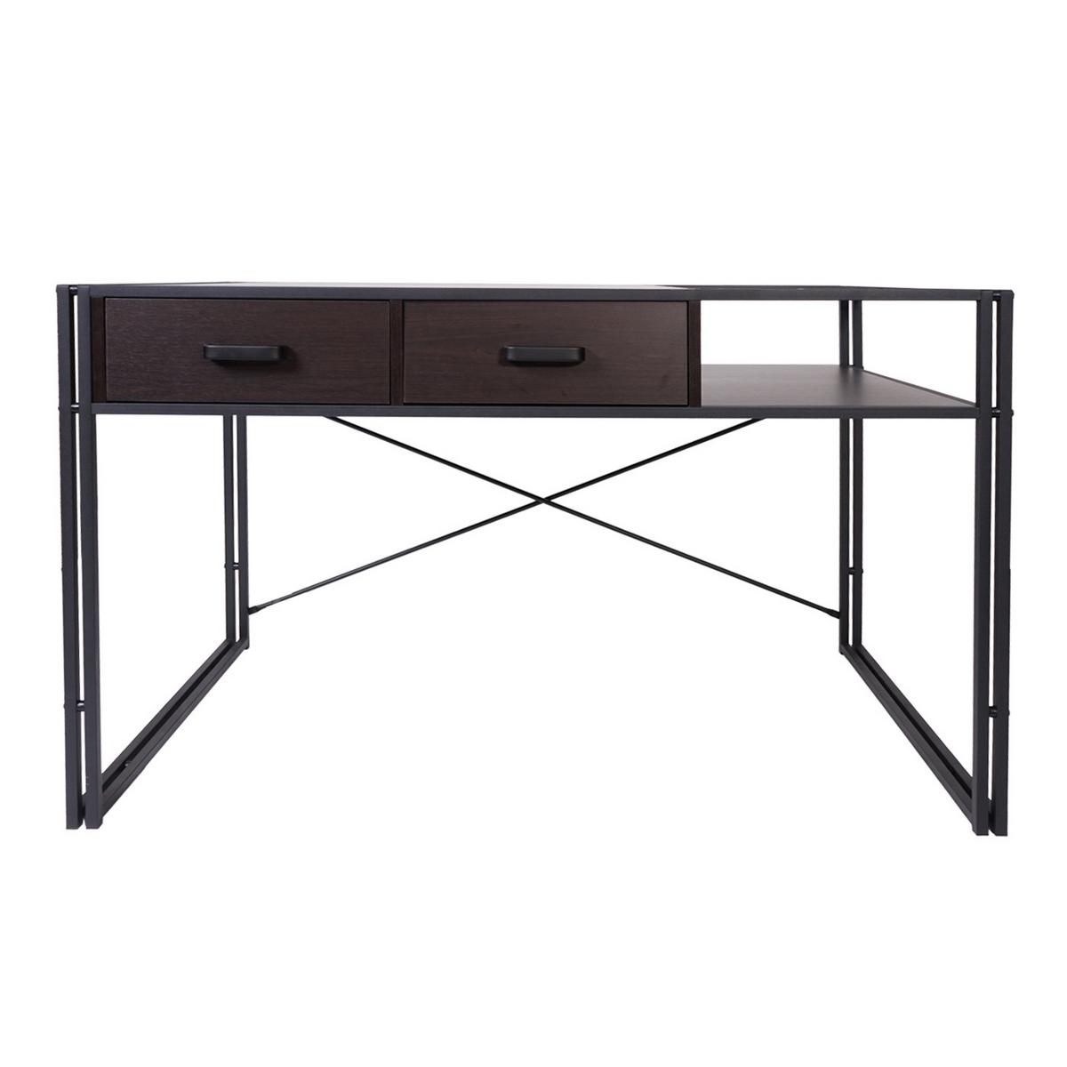 SCHREIBTISCH rechteckig Dunkelbraun - Dunkelbraun, Holzwerkstoff (76/120/73cm) - MCW