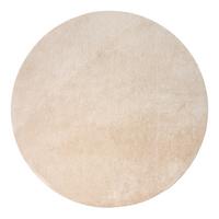 KURZFLORTEPPICH, einfarbig, Beige, Ø 120 cm - Beige, Textil (120/120cm) - KADIMA DESIGN