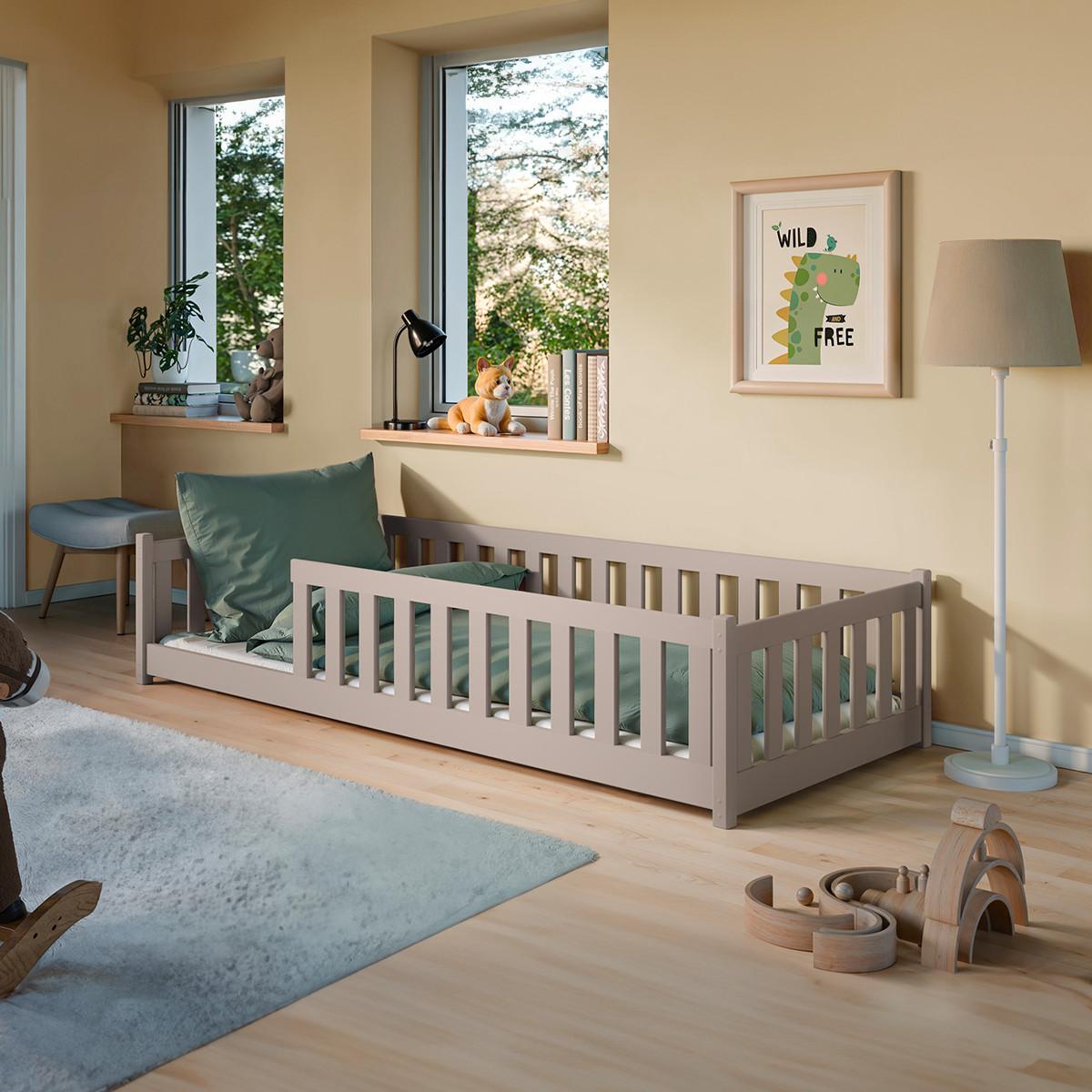 BETT Maya Kaschmir - Beige, Holz - Petits-meubles