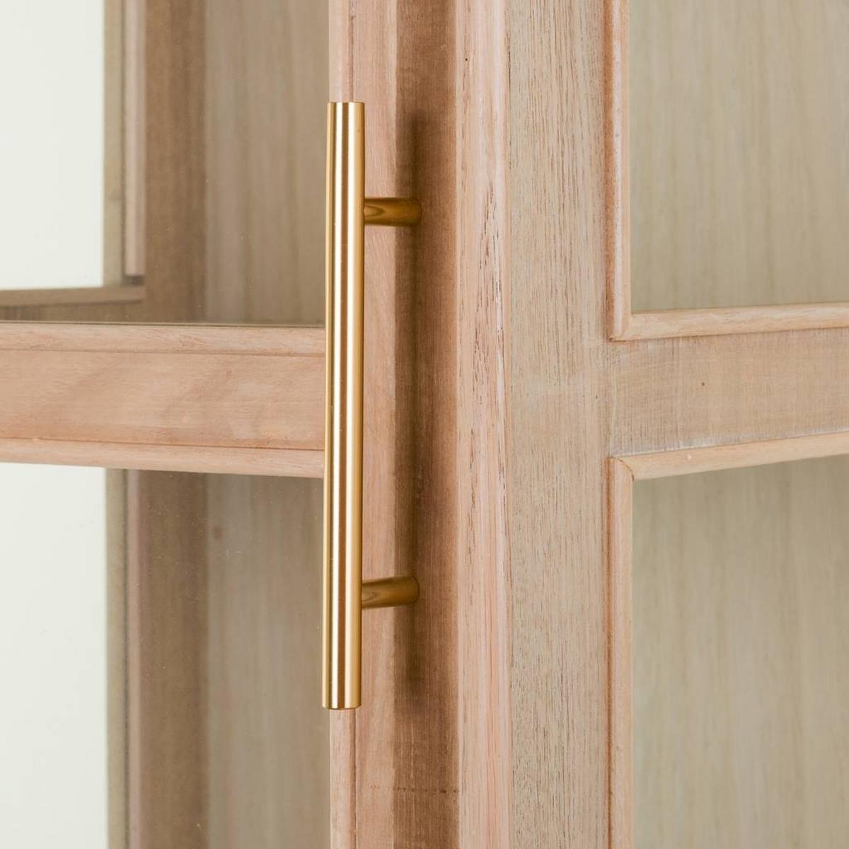 VITRINE aus MDF 47x41x174 cm - Braun, Holz (46.5/173.5/40.5cm) - Wanderlust