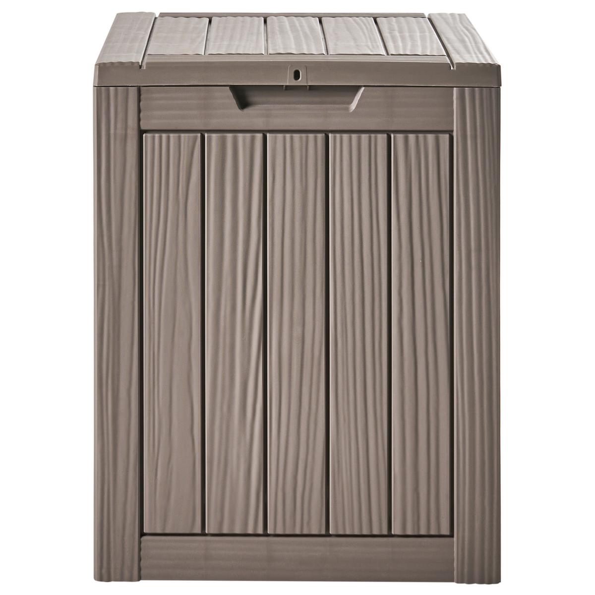 AUFBEWAHRUNGSBOX Medellin 46 cm 43 cm Taupe - Taupe, Kunststoff (46/58/43cm) - Beliani