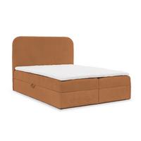 BOXBETT Bineta In überlänge - Braun, Holzwerkstoff/Textil (140/220cm) - Fun Möbel