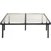 LATTENROST cadre à lattes + pieds pour matelas 140 x 190 cm - 26 lattes - Schwarz, Metall - Habitat Garten