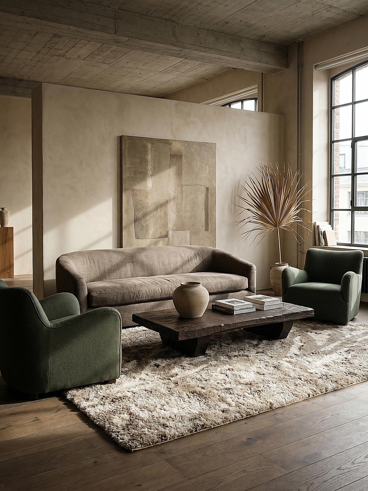 HOCHFLORTEPPICH DOVEL, abstrakt, Natur, 200 x 290 cm - Beige, Textil (290/200cm) - KADIMA DESIGN