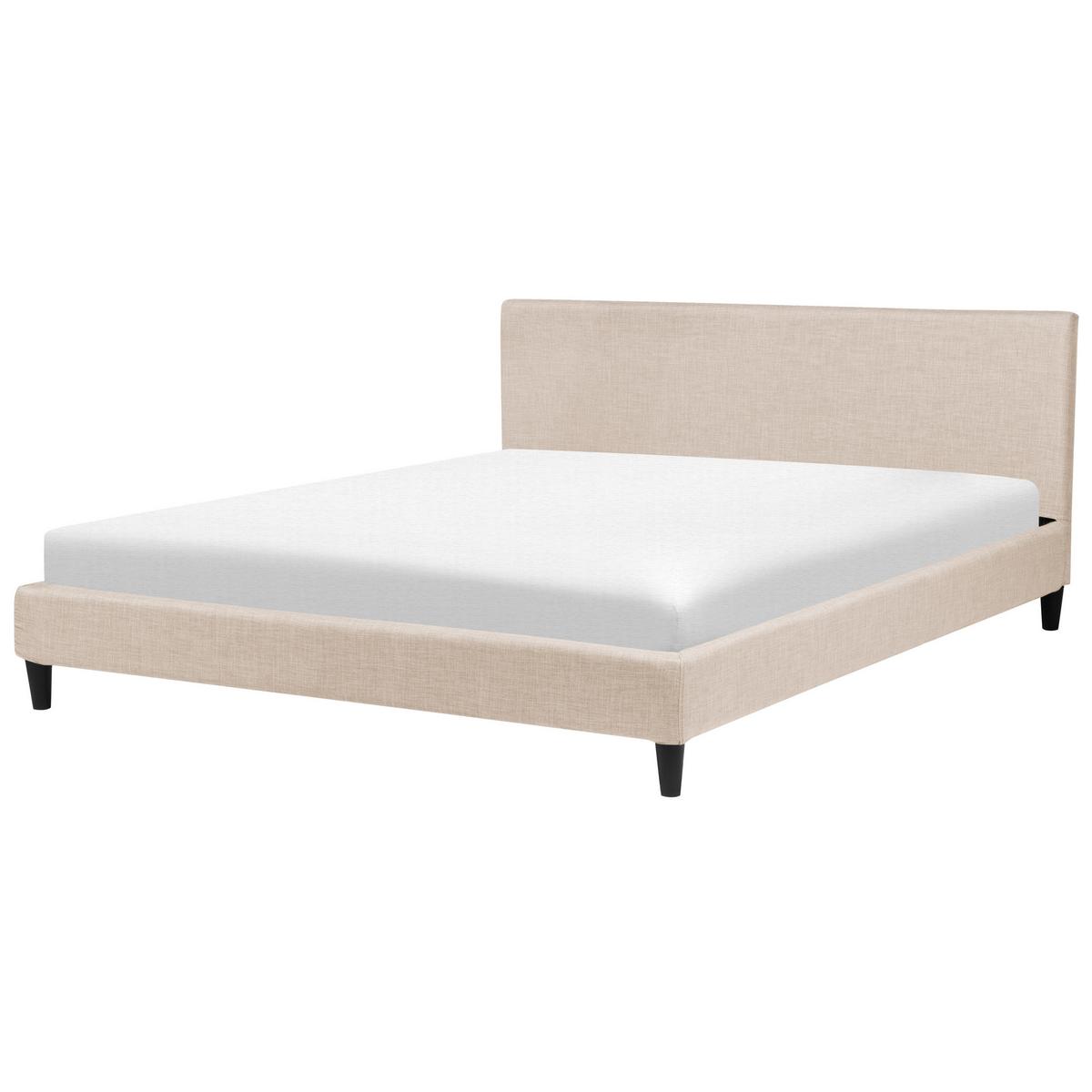 BETTRAHMENBEZUG 180/200 cm Beige Fitou - Beige, Textil (190/214cm) - Beliani