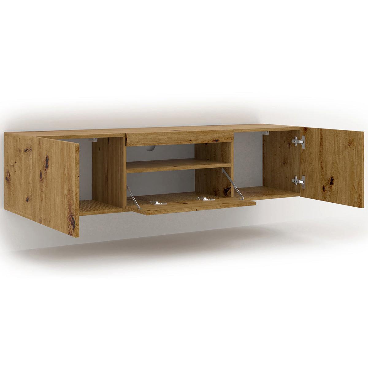 TV-MÖBEL Aurus Holz - Braun, Holzwerkstoff (150/36/37cm) - Petits-meubles