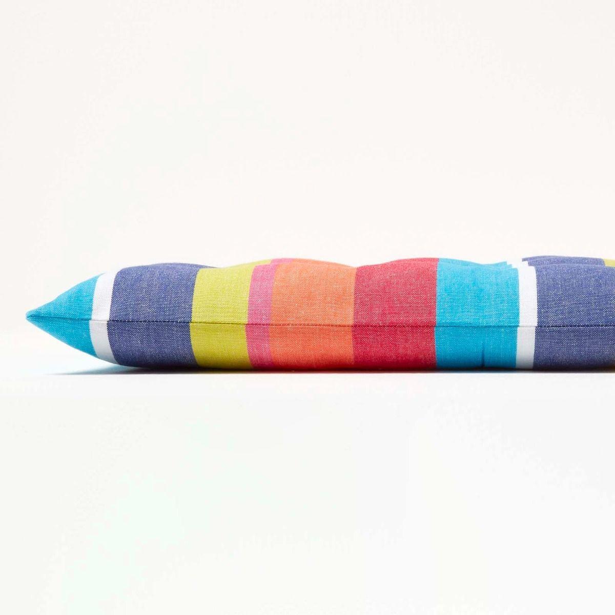 BANKAUFLAGE bunt gestreift, 2-Sitzer 108/42/5 cm - Multicolor, Textil (108/42/5cm) - Homescapes