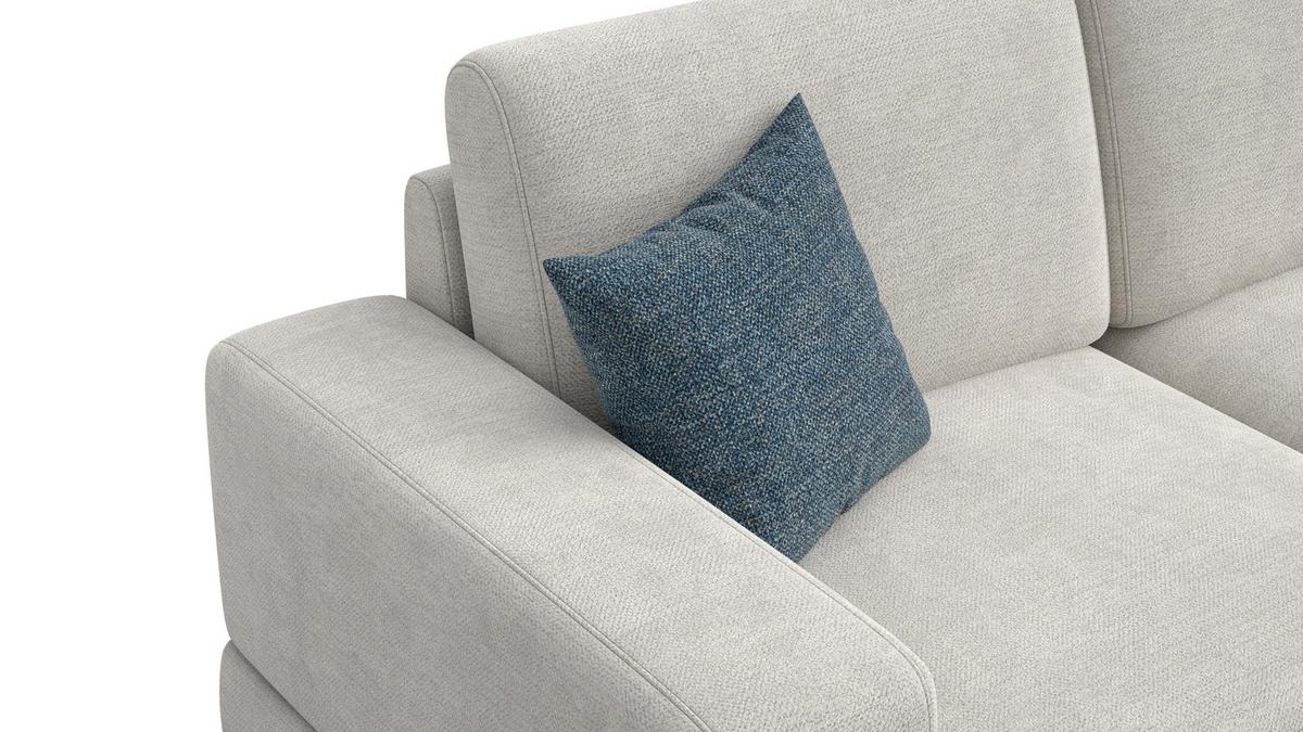 ECKSOFA OTTO 4-Sitzer, creme - Creme/Schwarz, Holz/Textil (279/159cm) - Wozimo