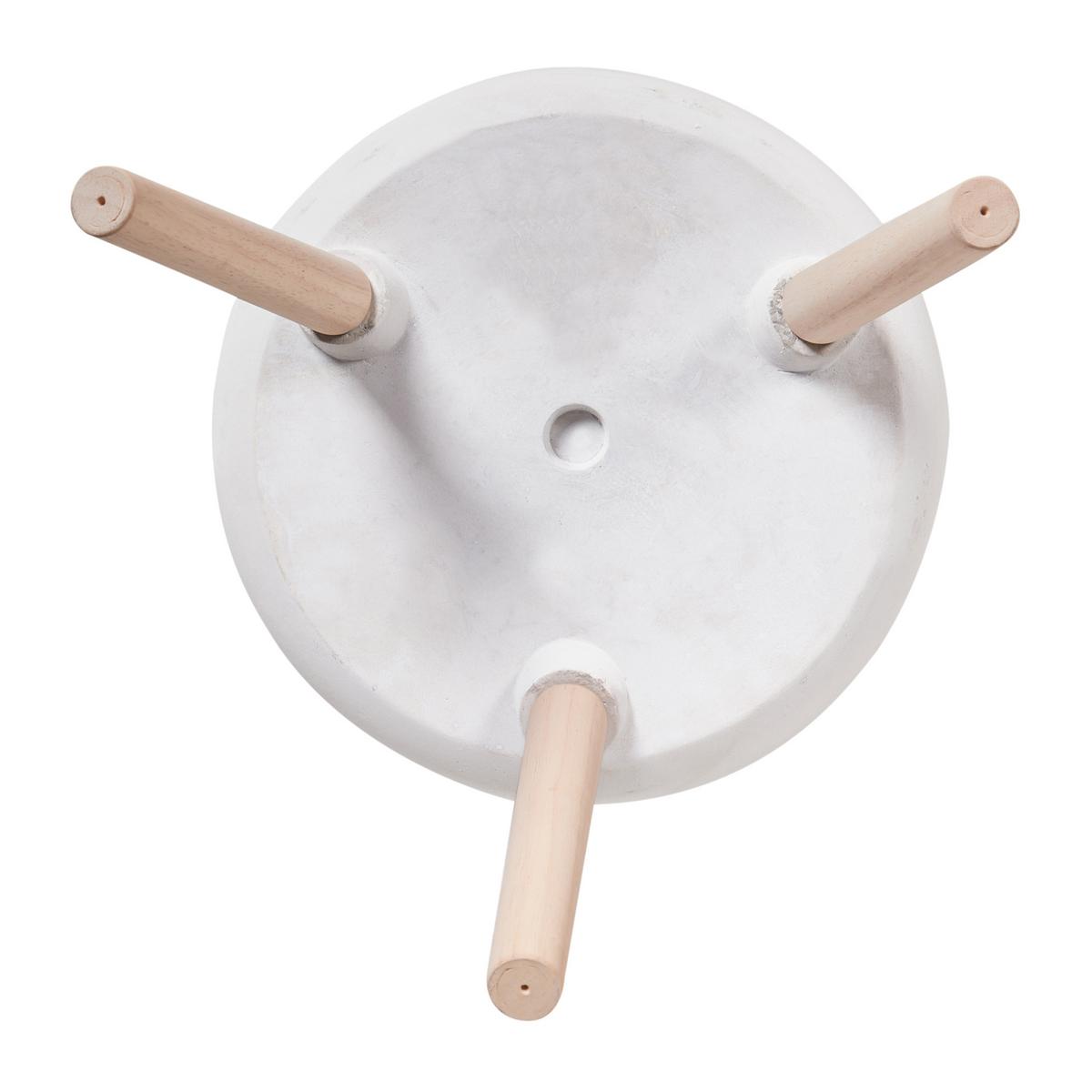 PFLANZENSTÄNDER Beige Maclura - Hellbraun/Beige, Naturmaterialien (57cm) - Beliani