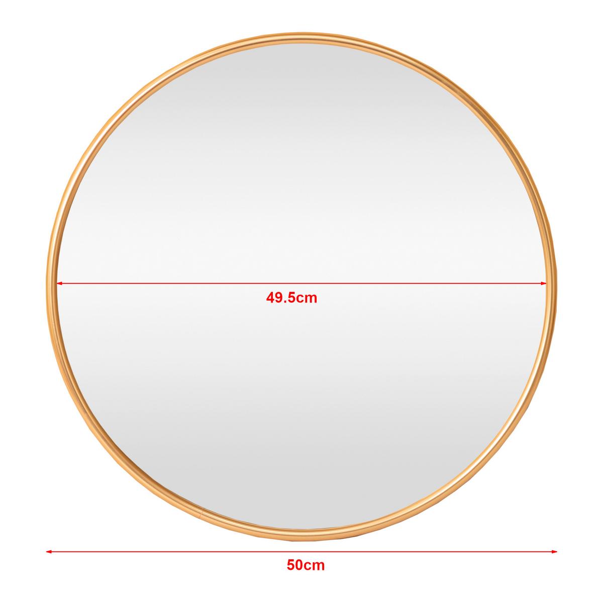 WANDSPIEGEL Ordona - Goldfarben, Glas/Metall (50/2.8/50cm) - [en.casa]