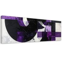 LEINWANDBILD 3D und geometrisch 150x50cm - Lila, Textil (150/50cm) - Feeby