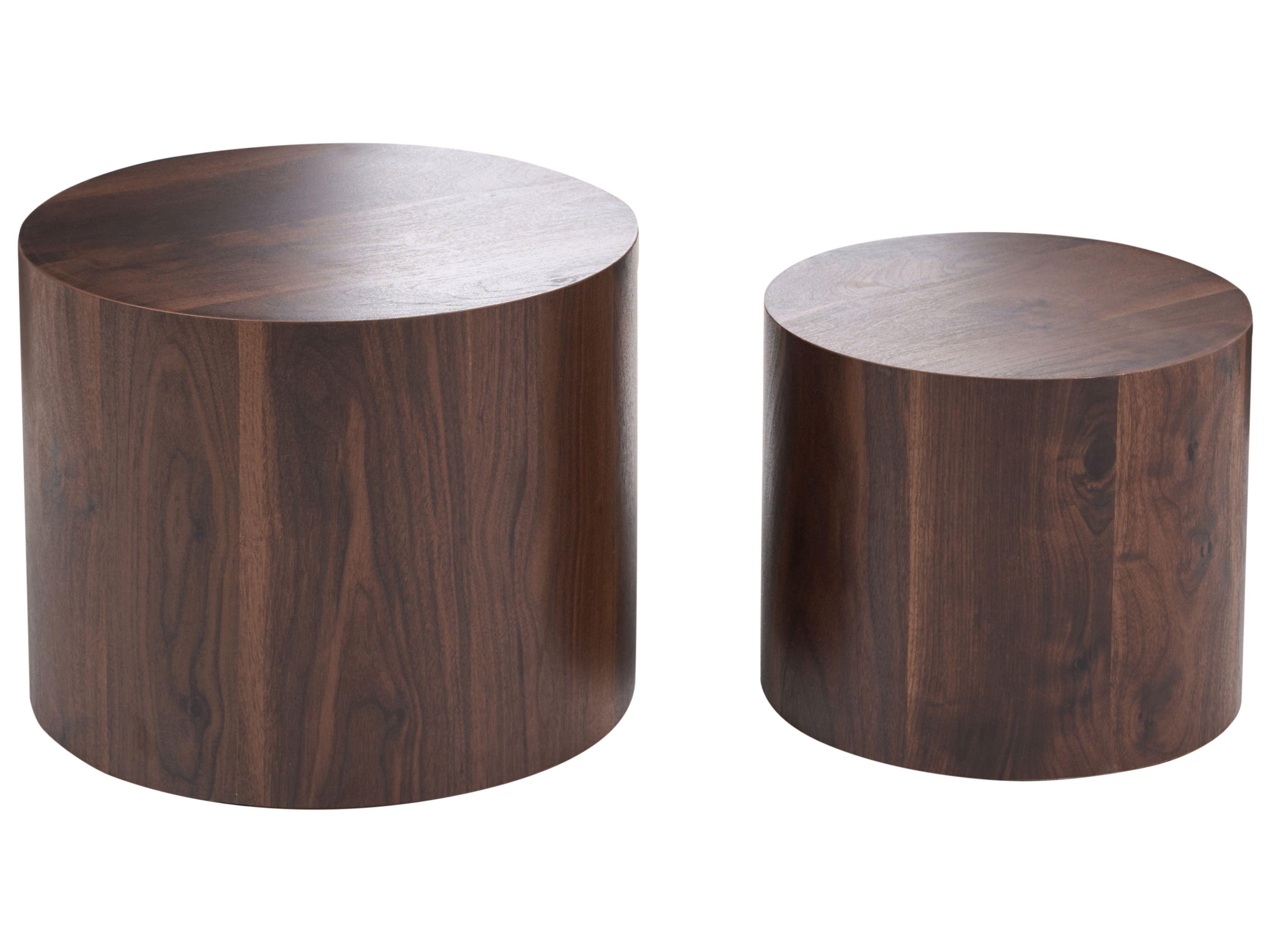COUCHTISCH 2er-Set Dunkelbraun - Dunkelbraun, Holzwerkstoff (48/48/38cm) - Beliani