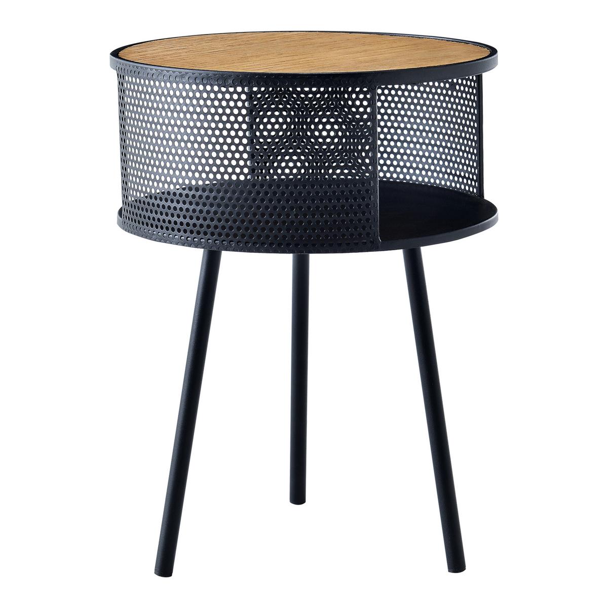 BEISTELLTISCH Bjørnsund 34/34/45 - Schwarz, Holzwerkstoff (34/34/45cm) - [en.casa]
