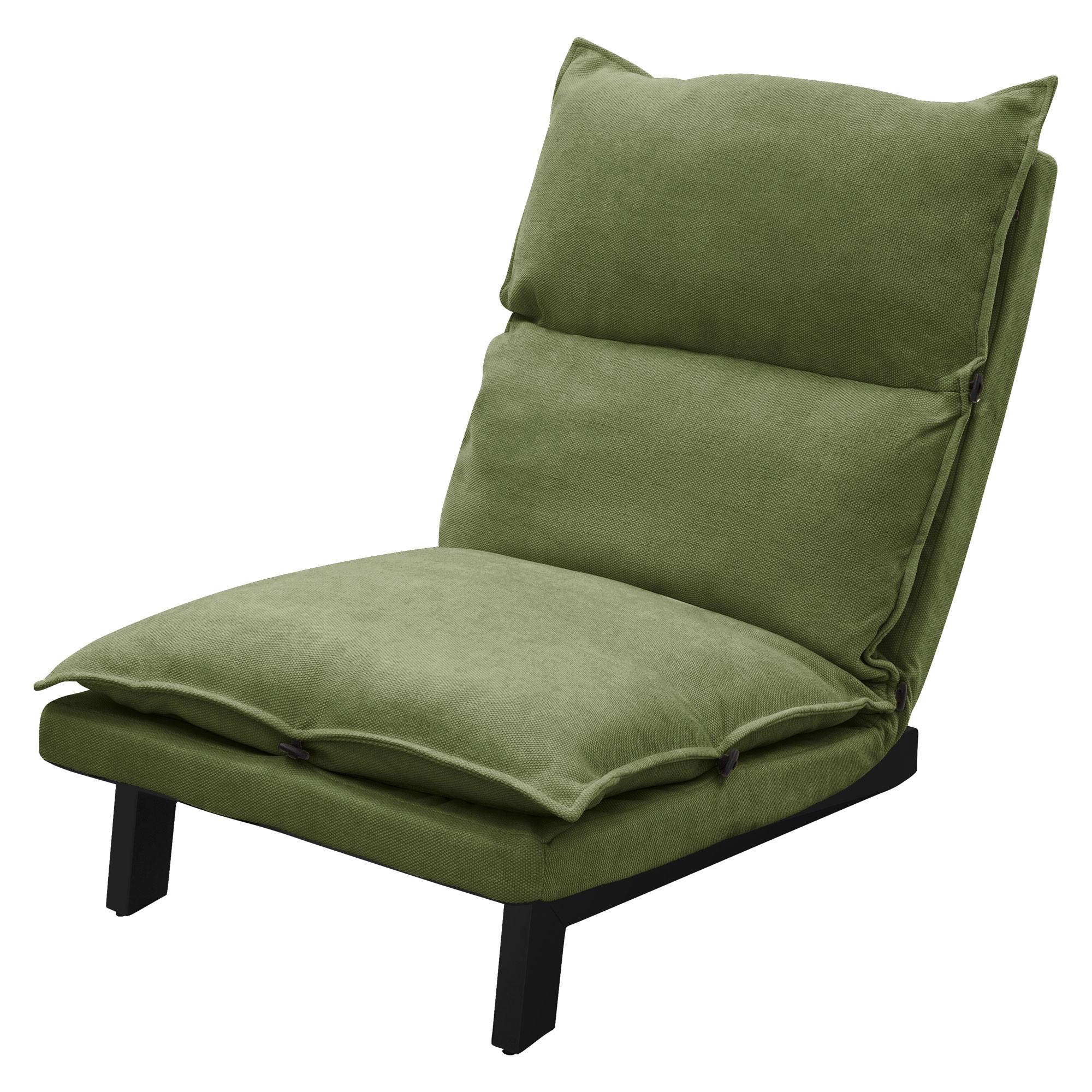 BODENSTUHL Grün - Schwarz/Grün, Textil/Metall (59/73.5/96cm) - ML-DESIGN
