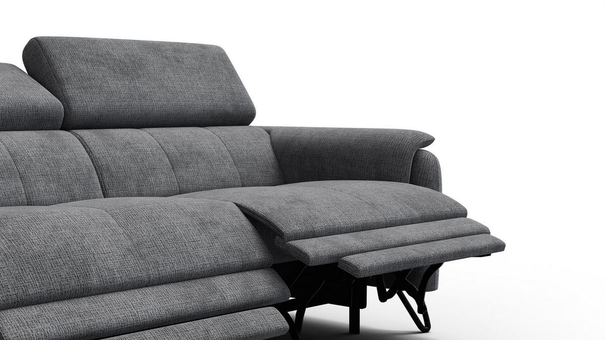 RELAXSOFA RODEN 3-Sitzer, dunkelgrau - Dunkelgrau, Holz/Textil (194/82/103cm) - Wozimo